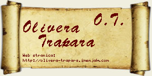 Olivera Trapara vizit kartica